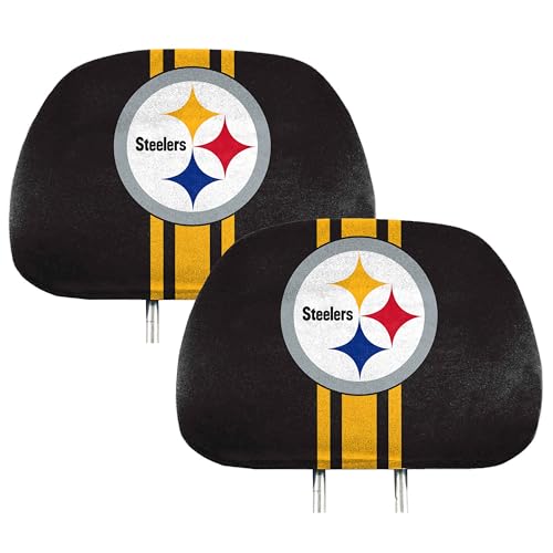 NFL Headrest Cover - Pittsburgh Steelers Team Colors 10" x 14"