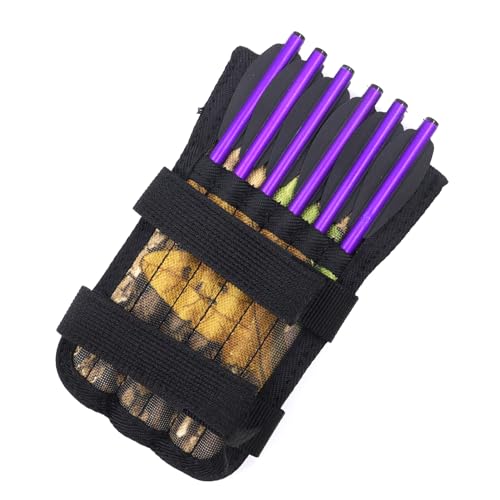 Mini Crossbow Bolt Holder - Camo Oxford Quiver for 12 Bolts
