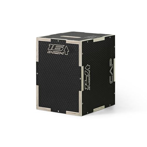 Non-Slip 3-in-1 Plyometric Box - 16in x 14in x 12in