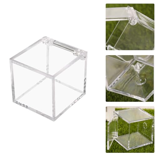 UV Protected Golf Ball Display Case - Clear Acrylic Cube Holder - 1 Pack