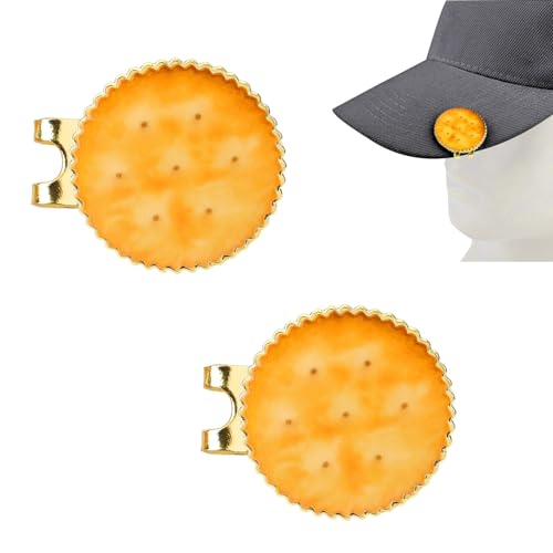 Funny Cookie Golf Ball Marker with Hat Clip - Gift for Golfers
