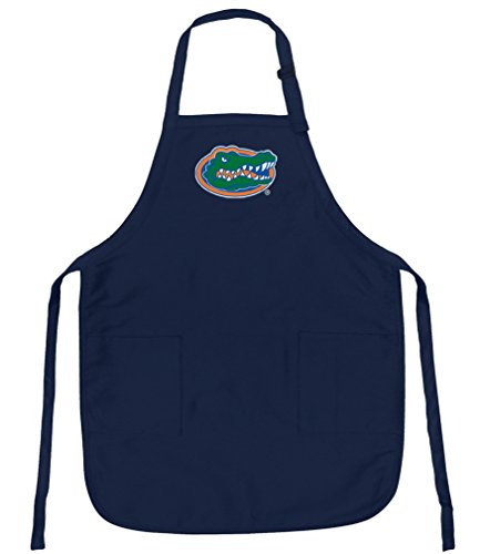 Florida Gators Apron - Navy | Premium Stain Release, 3 Pockets, Adjustable Neck