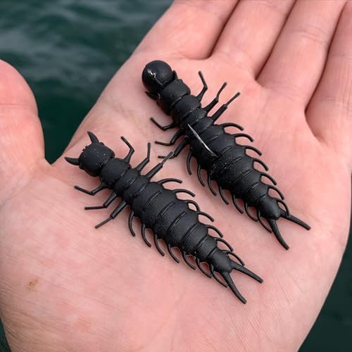 Juicy Hellgrammite Fishing Bait - Matte Black - 2.4"