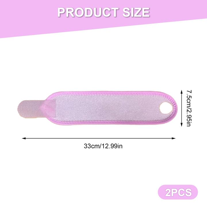 Kids Wrist Support Brace Set - 2 Pack Pink & Gray - 13x3 Inches