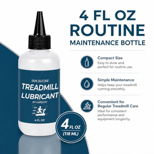 4oz Silicone Treadmill Belt Lubricant - Reduces Friction & Noise