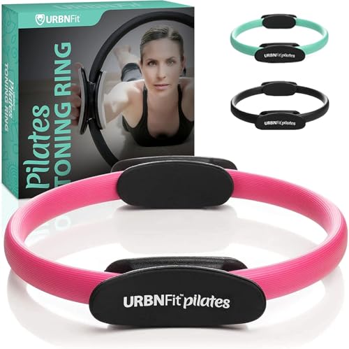 12" Pilates Ring with Dual Grip & Foam Pads for Toning