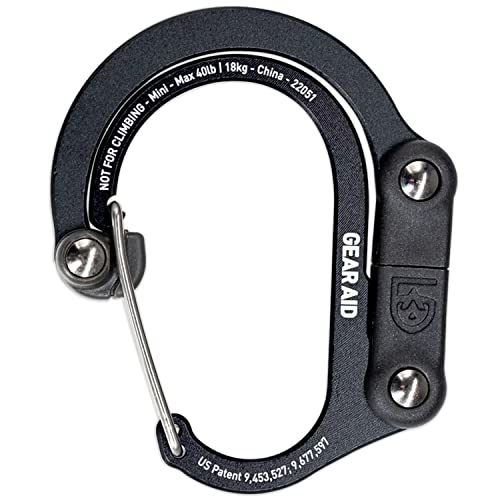 HEROCLIP 360° Swivel Carabiner Clip - Stealth Black Medium