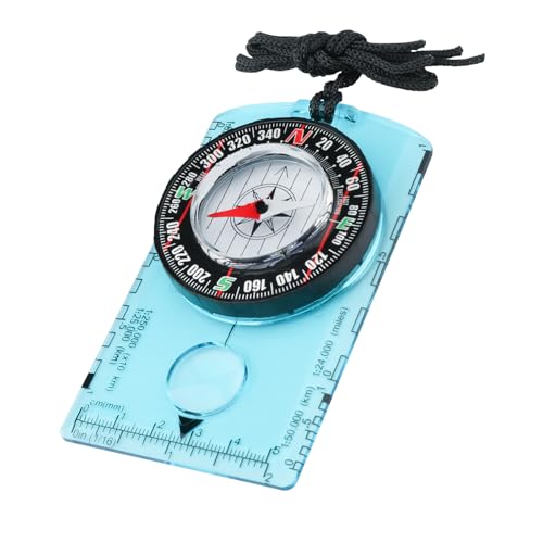 Military Precision Navigation Compass for Hiking and Camping - Blue