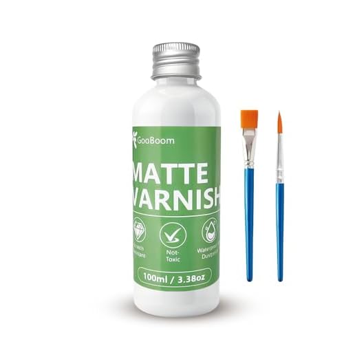 100ml Varnish ? Clay Glaze for Air Dry Clay, Helps Prevent Cracks, Scratches & Wear, While Adding a Clear Glossy Finish (Matte)