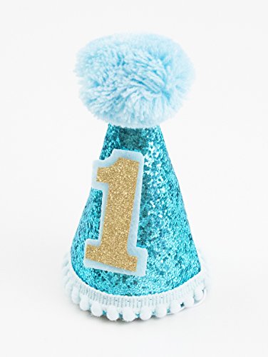 Blue Dog Birthday Party Hat for Small & Medium Pets - 1pc