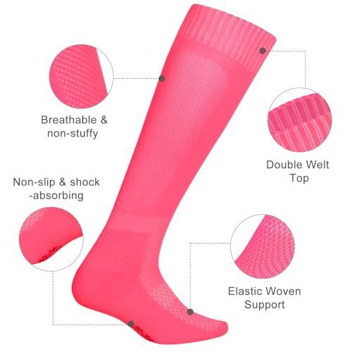Pink Youth & Adult Baseball Socks and Belt Combo - Softball Gear, Small