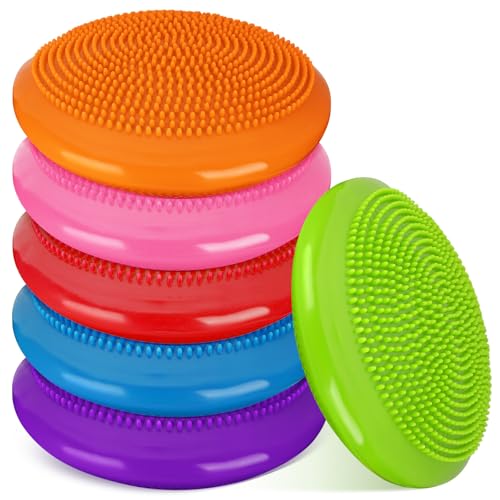 Wiggle Seat Inflated Wobble Cushion - 13 Inch Sensory Pad - Curated Color