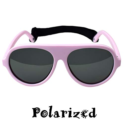 Infant Sunglasses with Straps – 0-12 Months, Pink