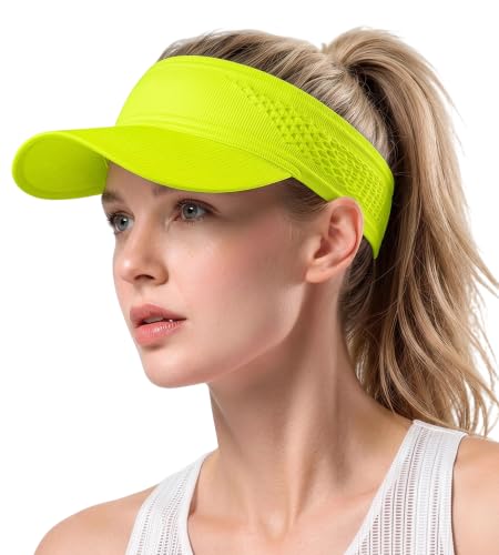 Lightweight Ultra-Thin Visor Hat with Breathable Mesh - Yellow