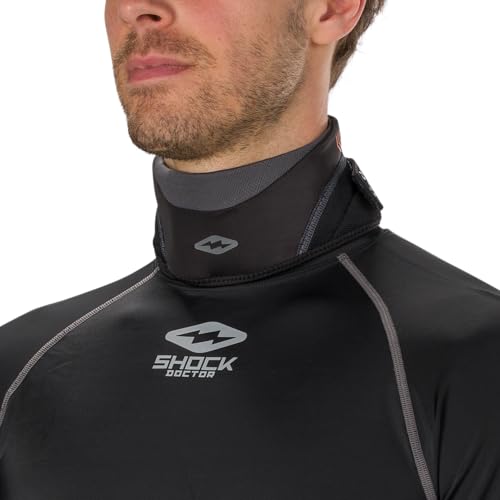Youth Hockey Neck Guard - Cut Resistant Protection - Black
