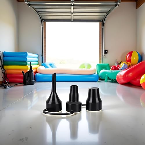 Air Pump Replacement Nozzles Set - 3 Sizes for Inflatable Products