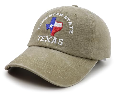 Nature Texas Flag Hats for Men & Women - Funny Adjustable Cotton Baseball Cap