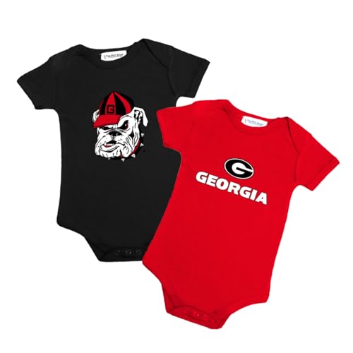 Baby Bodysuit Set - 2 Pack Coordinated Designs, USA Made