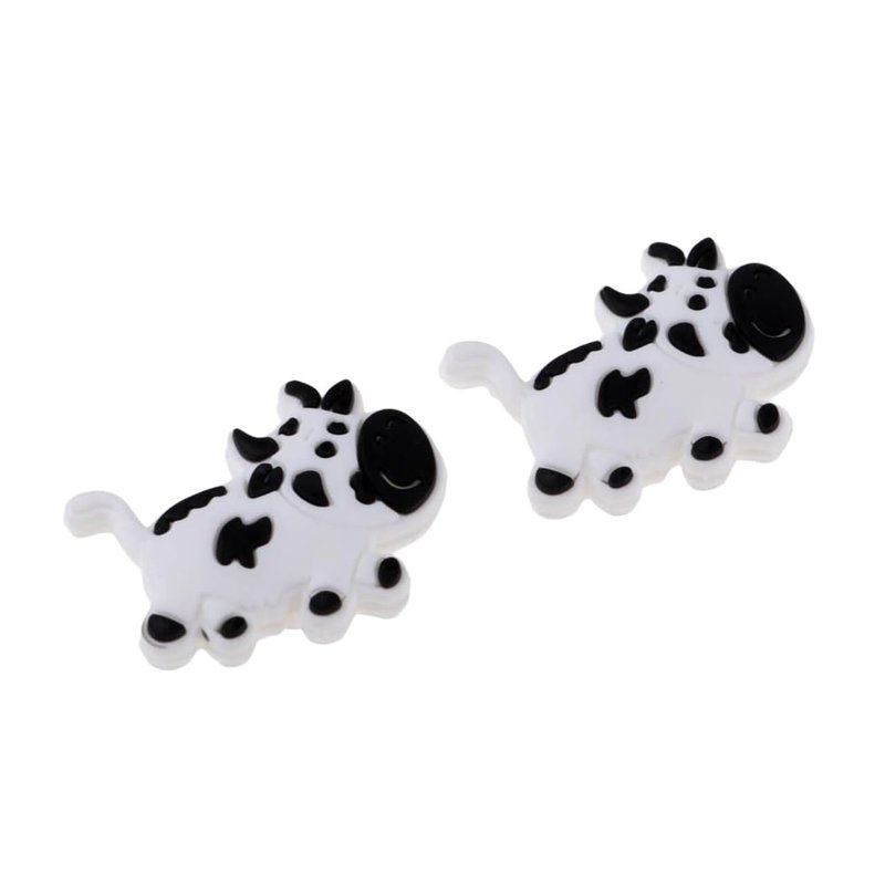Rosojodg 2Pcs White and Black Tennis Racquet Shock Absorber Vibration Dampeners Tennis Vibration Dampeners