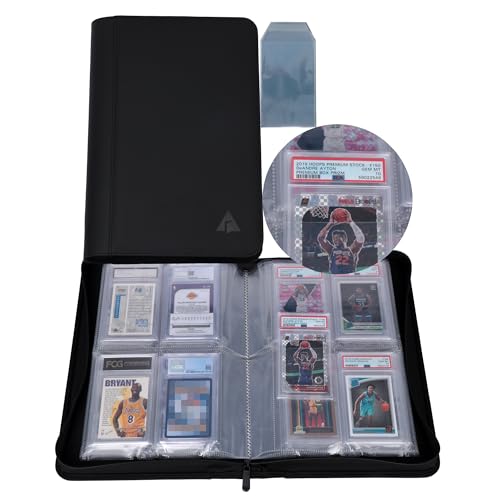 Rayvol PSA Slab Binder Black – Holds 40 PSA-Sized Graded Cards with 4-Pocket Pages