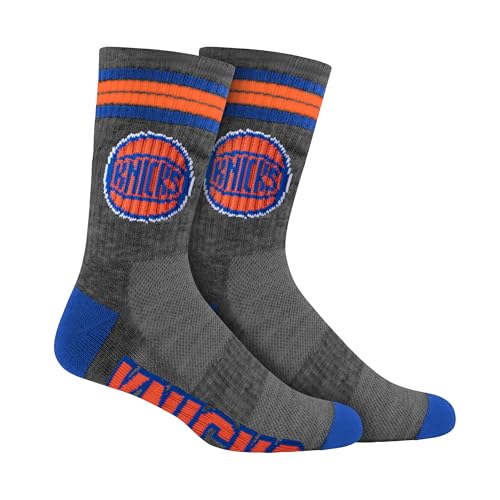 NBA Team Crew Socks - Assorted 3 Pack - New York Knicks, Size 9-11