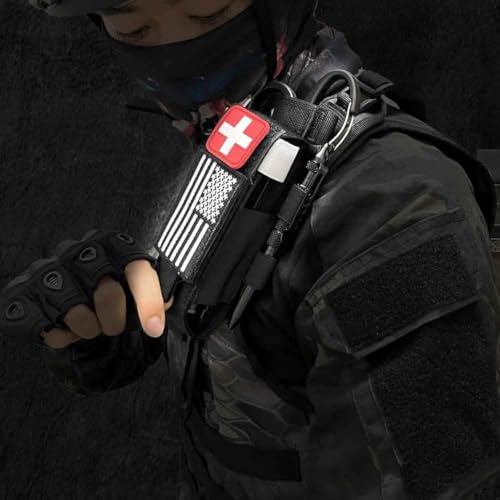 VIIDOO Black 1000D Laser Cut Molle Tourniquet Holder Tactical Pouch