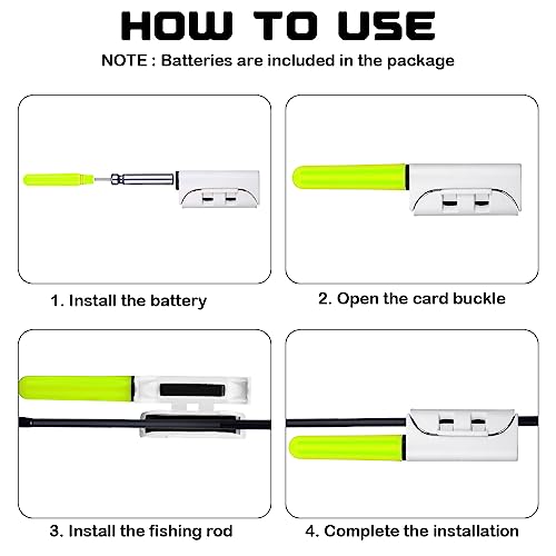 Retisee 9 Pcs Green 2.5 Inch Fishing Glow Sticks for Night Fishing