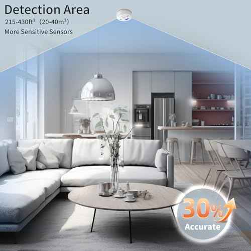 Carbon Monoxide Detectors, CO Detector Battery Powered, Carbon Monoxide Alarm with Sensitive CO Sensor, LCD Display and Sound Warning for Home, Bedroom, Kitchen