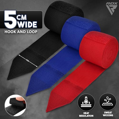 RDX Boxing Hand Wraps Pack of 3 – 4.5M Multi-Color Muay Thai MMA Support