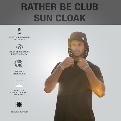 Rather Be Sun Cloak Dark Navy - Adjustable UV Protection for Golf & Outdoor Activities