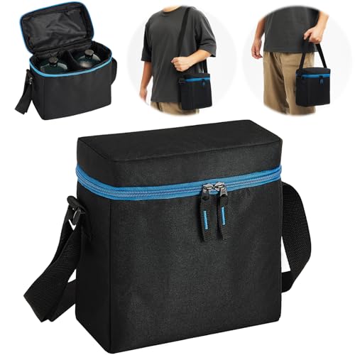 TOURCYCLE Stainless Steel 2-Pack Propane Cylinder Carry Bag with Padding & Shoulder Strap