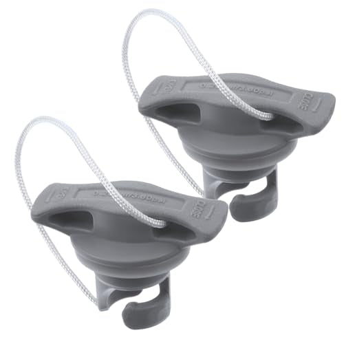 2PCS Inflatable Boat Valve Covers - Leak-Proof Spiral Air Plugs