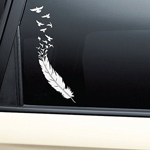 Birds of a Feather Vinyl Decal Sticker - 8" x 3.75"