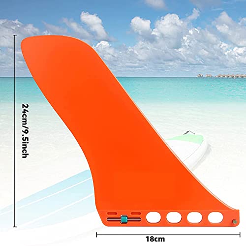 9-Inch SUP Center Fin - No Tool Quick-Release Fiberglass Paddleboard Fin