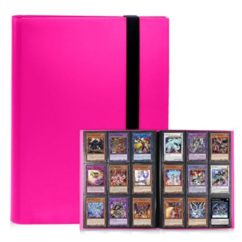 360 Card Waterproof Trading Card Binder - Rose Red