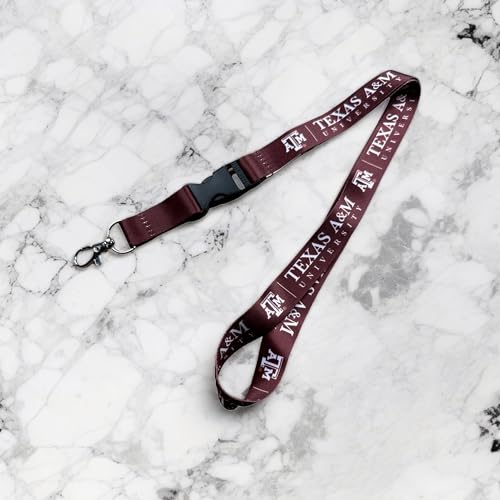 Texas A&M University Lanyard with Breakaway Buckle - Team Merchandise