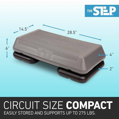 Freestyle STEP Teal 4 Risers Circuit Size Exercise Step Platform for Home Workouts