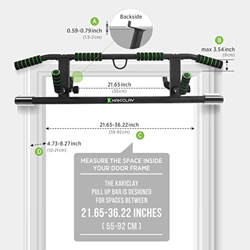 Multi-Grip Pull Up Bar with Ergonomic Design & Suspension Straps