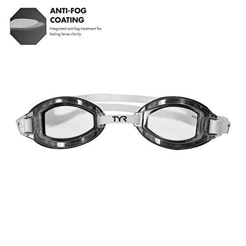 TYR Adult Team Sprint Performance Swim Goggles - Clear Lens