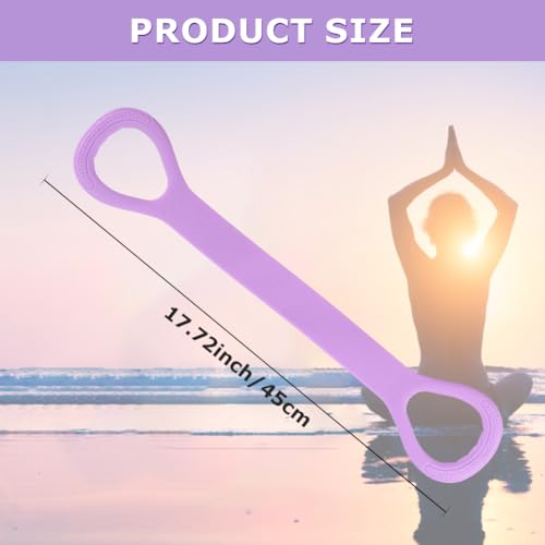 Figure 8 Resistance Bands with Handles - 3 Pack, Soft Silicone