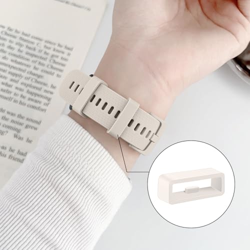 Silicone Replacement Watch Band Keepers - 6-Pack Starlight