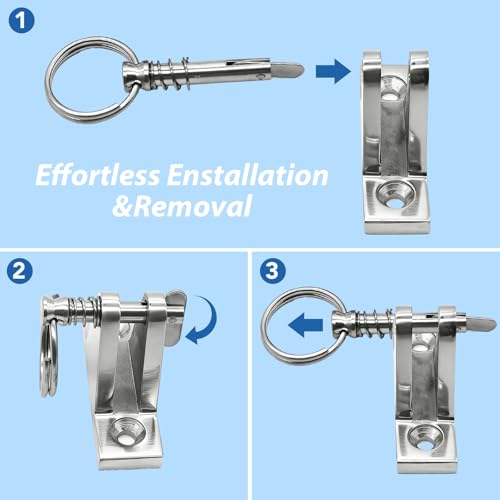 Bimini Top Quick Release Pins - 316 Stainless Steel, 4 Pack