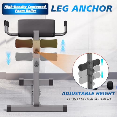 Adjustable Hyper Extension Bench for Core & Back Training - Standard