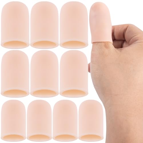 10pcs Silicone Finger Cots - Reusable Thumb Protectors for Arthritis