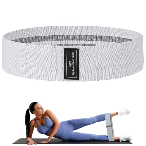 Fabric Resistance Band - Non-Slip Booty Loop for Fitness - Cream01