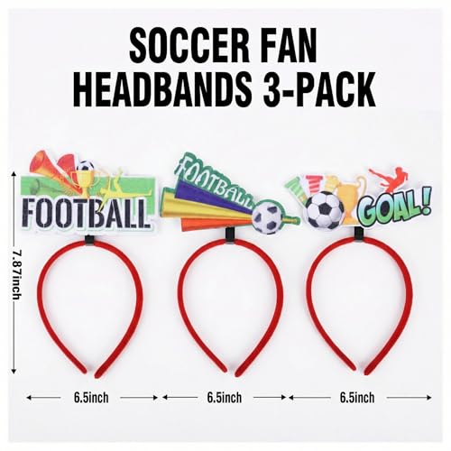2026 World Cup Soccer Headbands - 3PCS Party Accessories