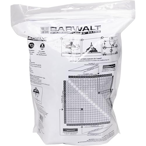 BARWALT PLS Revolve Tile Leveling System 1/8 Inch Spacer Bases - 100 Pack