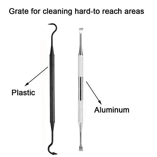 Gun Cleaning Tools Kit - 9-Piece Set with Brushes & Picks - Set B