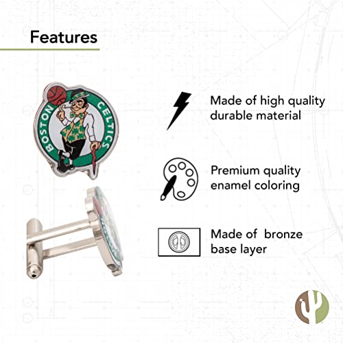 Boston Celtics Cufflinks - NBA Team Formal Wear Accessories