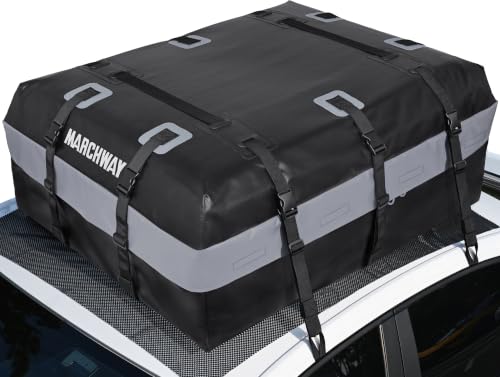 Waterproof Car Roof Luggage Bag - 21 Cubic Feet, Black